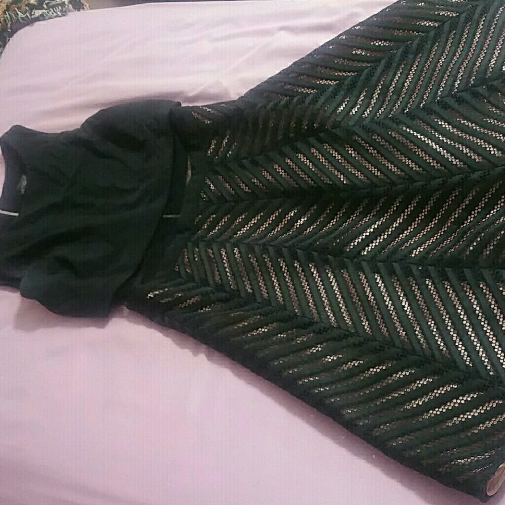 Black and rose gold dress size:8
